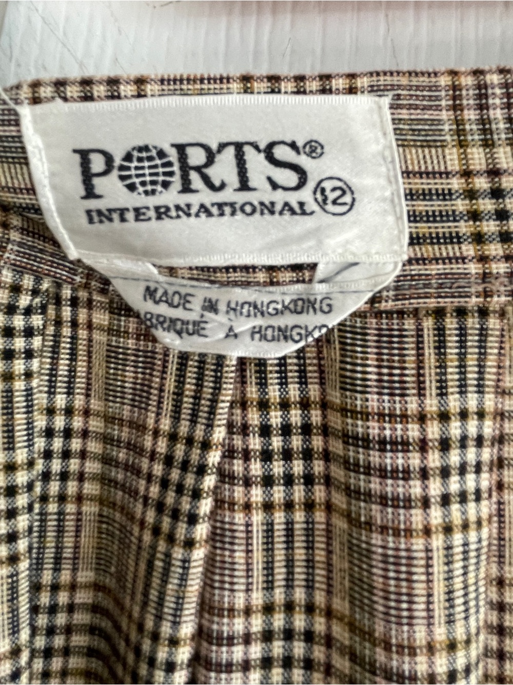 PORTS Plaid Maxi Skirt